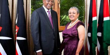 Uhuru Kenyatta with Margaret Kenyatta. Uhuru Kenyatta's government relaxed precautionary measures to combat covid-19, prepared for a rise in deaths