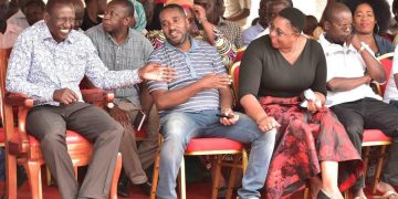 Malindi MP Aisha Jumwa and William Ruto