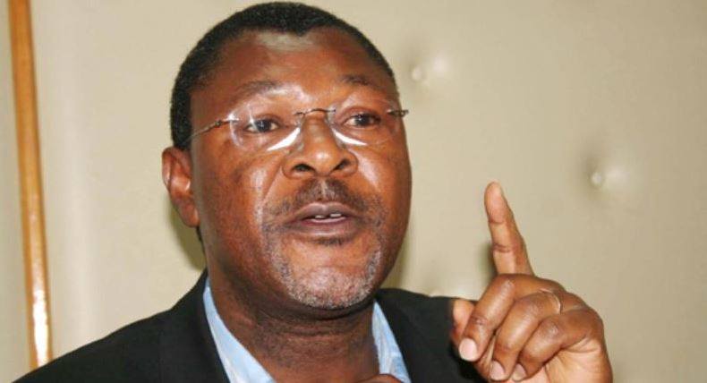 Bungoma Senator who is also the Ford Kenya party leader Mr. Moses Wetangula. Mr. Wetangula was battered by his wife  who is a Kikuyu in 2016, although he refused to comment on it in 2019 saying that to him family is sacred.