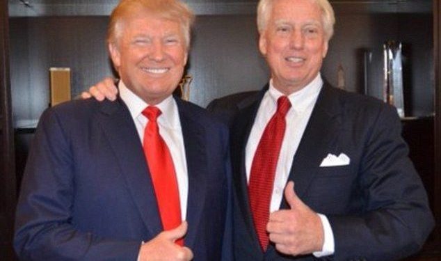 U.S.President Donald Trump (left) with his brother Robert Trump. Robert Trump Died today Saturday August 15.