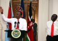 President Uhuru Kenyatta (right) and Deputy President William Ruto
