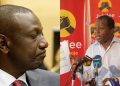 Deputy President William Ruto and the Jubilee Party Secretary General Raphael Tuju. Did Ruto check-up on the progress of the Jubilee Party for the second time in the past 7 days?