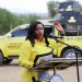 Cate Waruguru in a political rally in Laikipia