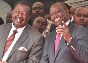Kenya president William Ruto and Musalia Mudavadi