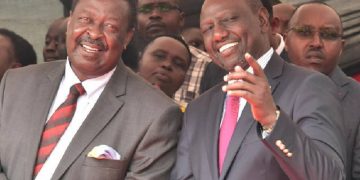 Kenya president William Ruto and Musalia Mudavadi